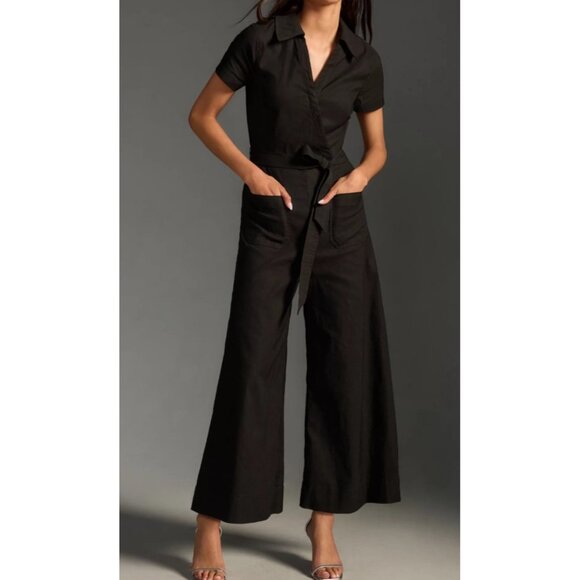 Maeve By Anthropologie Womens Sz 6 The Colette Wrap Jumpsuit - Picture 1 of 12